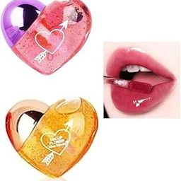 Korean Jelly Transparent Waterproof & Long Lasting Lip Gloss Lipstick Set-image-35
