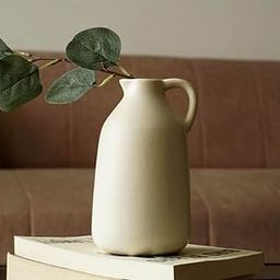 Next in Crafts White Ceramic Bottle Vase Set of 1 / Bottle Shaped Vases for Home Decor, Modern Pampas Vases for Wedding Dinner Table Party Living Room Office Bedroom, Decorative Gift-image-70