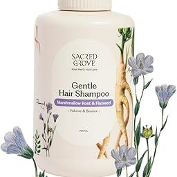 Sacred Grove Gentle Hair Shampoo | For Volume & Bounce | 3 Raw Herbs and 6 plant-derived actives | For Rough, Dry, Dull Hair | Sulphate & Paraben free | 250ml-image-1