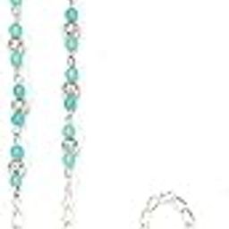 Lightweight Acrylic Beads Small Silver Filigree Pastel Spectacle Chain For Women Chain Lanyard String for Eyewear Frames, Specs, Reading Glasses, Sunglasses, Goggles and Eyeglasses-image-22