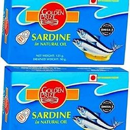Golden Prize Canned Sardine in Natural Oil, 125g (Pack of 2)-23