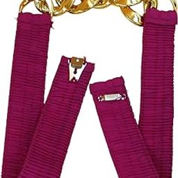 Elastic Fabric Waist Belt for Women Dresses Stretchy Slim Ladies Belt for Saree Girls Jeans - Free Size (Pink)-image-80