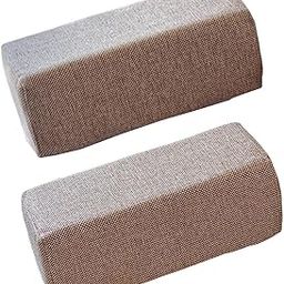 UJEAVETTE Office Chair Armrest Pads with Removable Washable Cover Lightweight Arm Pads Beige Coffee-image-42