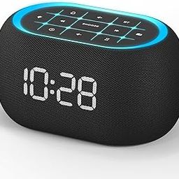 ANJANK Alarm Clock FM Radio with Bluetooth Speaker, Hi-Fi Stereo Sound, 7 Night Light Clolors, 8 Wake Up Sounds, 0-100% Dimmer, 30-Level Volume, Small Digital LED Clock with Auto Time Sync for Bedroom-image-14