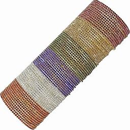 Non-Precious Metal with Base Metal Zircon Gemstone Studded Glossy Finished Traditional Bangle set for Women and Girls-image-55