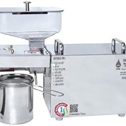 Shreeja Stainless Steel (304 Grade) Automatic Home Oil Press Extractor 400 W - Cold Press Maker Machine for Pure & Fresh Healthy Oil-image-0
