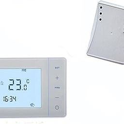 HEAVENGLOW HY01RF RF Wireless Room Thermostat Wall Boiler Heating Remote Controller White-picture-17