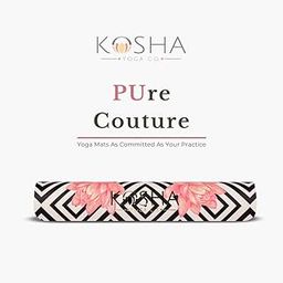 Extra Thick Premium Designer Yoga Mat For Men & Women - 6.5mm PUre Couture mats by Kosha Yoga Co. (Infinity)-image-93