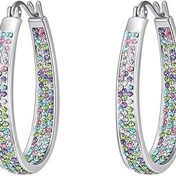Drop Earrings for Women with Yellow Crystal Silver-toned Glamour Spark Drop Earrings For Women & Girls-image-1