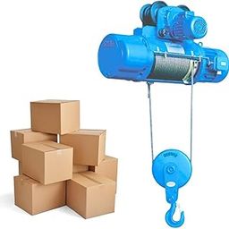 SWADESI KRAFTS CD 2Ton 10mm 9Mtr Wire Rope Hoist for Material Handling 5hp Main Motor three Phase | Winch Construction Mini Hoist 100% CT Copper Motor 0.75HP (Left & Right AND Up & Down)-42