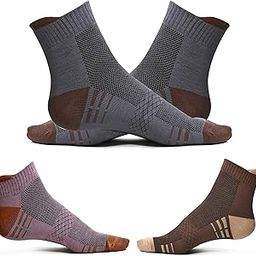 Men's Pure Cotton Ankle Socks | Anti-Odor, Soft Grip, Breathable Mesh | Long-Lasting Comfort | Stylish Color Block Design (Pack of 3)-picture-0