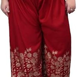 Plus Size Rayon Gold Print Relaxed Loose Fit Palazzo For Women's And Girls ( Available Size 4Xl,5Xl,6Xl,7Xl,8Xl,9Xl,10Xl ) B09Z71Xc4K-image-78