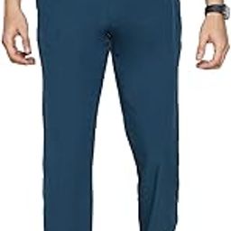 Men's Mid Rise Active Sports Swift Dry Regular Fit Trackpants - High Stretch, Zipper Pocket-image-3
