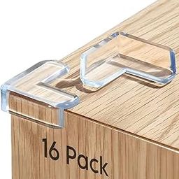 BELOXY Silicon Corner Protector for Sharp Edges, Table Corners Edge Protector for Kids, Bed Corners Edge Protector for Furniture, Baby Proofing Edge & Corner Guards (Transparent) (16)-4