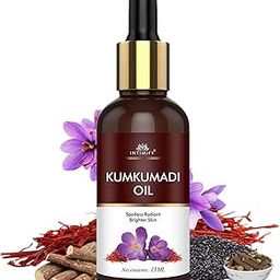 INTIMIFY Kumkumadi Tailam For Face, Kumkumadi Face Oil For Glowing Skin, Face Serum For Wrinkles, Whitening, Lightening & Pigmentation (30 ml) Pack of 1-3