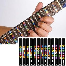 PERLMAN Paper Guitar Fretboard, Fingerboard Self-Adhesive Stickers, Decals Tool For Learner Or Beginner-image-20
