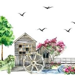 SS Dcor Scenery Drawing Wall Sticker for Home Decoration (61 Cm X 44 Cm)-image-41