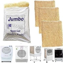 Air Cooler Grass_24 X 24 Inches_JUMBO Cooling Pads_Wood Wool_Set Of 3_Suitable For All Deseert Coolers TMST1-image-57