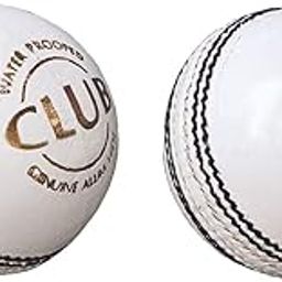 PSE Priya Sports Leather Club Cricket Ball for Sports and Practice |White Color | |Standard Size| Pack of 2|(2PART)-image-36