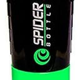 VIRTUAL WORLD Spider Protein Shaker Bottle - Gym Essential with 2 Storage Compartments - 500ML-image-70