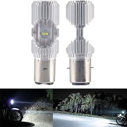 visionrabbit BA20D 1200LM 6000K 4 LED Scooter Hi/Lo Motorbike Moped ATV Headlight Fog Lamp Bulb VRNS360-image-50