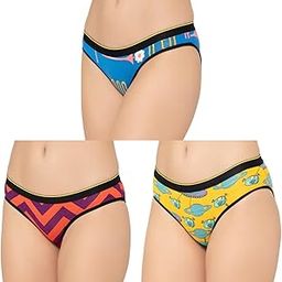 Women's Printed Micro Modal Bikinis Panties | Soft & Breathable Underwear |Combo Pack of 3-image-86