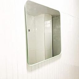 Khushi Decors LED Mirror Glass for Bathroom Wall - Decorative Interior Decor Mirrors for Bedroom, Living Room, Drawing Room, Hall, Makeup Room and Wash Basin Square Shape(Size 8x8 Inch) (Pack of 1)-image-28