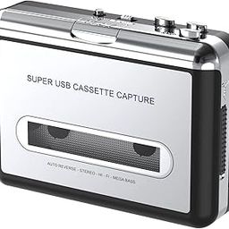 DIGITNOW Microware to MP3 CD Converter Via USB, Portable Cassette Tape Converter Captures MP3 Audio Music, Convert Walkman Tape Cassette to MP3 Format for Laptop and PC-25
