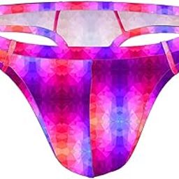 Men's Thong Low Rise Sexy Printed G-String Thong Bikini G-String Sexy Lingerie Panties Briefs L1322-picture-30