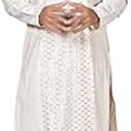 Men's Cotton Regular Fit Casual Mandarin Collar Ethnic Embroidery Work Kurta Pajama Set-image-31
