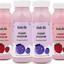 Fidelo Yogurt Smoothie Strawberry Splash and Blueberry Blast (Pack of 4)-image-65