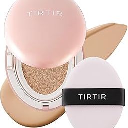 TIRTIR Mask All-Cover Cushion Foundation, Full coverage, Skin fit, Satin Glow Finish, Korean Cushion Foundation #24N LATTE, 18g-17