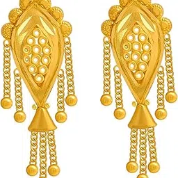 p.c. chandra jewellers Women's & Girl's 22Kt Yellow Gold Jhumki Earrings-picture-31
