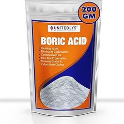 Unitedlys Multi-Purpose Boric Acid Powder 200G | 100% Pure Boric Acid Powder For Cockroaches | Exceptional Carrom Powder | Boric Acid Powder For Rice Preservation-20