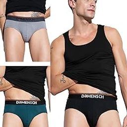 Deo-Cotton Solid Underwear for Men Combo Breathable Inner Cotton Briefs Pack No-Marks Waistband Moisture Wicking-picture-41