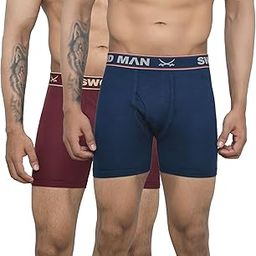 Men's Cotton Inner Elastic Mini Trunks Underwear for Men Combo Pack (Size 80 to 100)-48