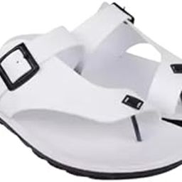 Men's Kolhapuri White Slippers Chappal Traditional Ethnic Footwear-image-92