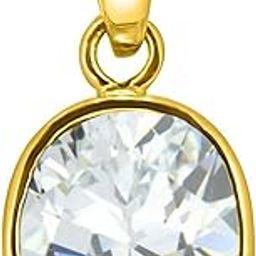 3 to 15.50 ratti Zircon Natural Stone Pendant asthdhatu Metal Zircon Pendant for Men and Women-image-69