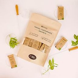 Clayherbs Travel Toothpaste Sachets – Eco-Friendly Single-Use Natural Toothpaste in Kraft Pouch – Ideal for Hotels, Travel, Guests & Events – Herbal Formula (50)-image-12