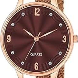 Rose Gold Color Strap Elegant Women's Analog Wrist Watch for Ladies and Girls | Stylish & Trendy | Premium Strap | Perfect for Casual, Party & Formal Wear-image-34