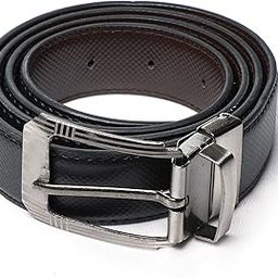 Faux Leather Men's Reversible Belt - Black/Brown, Multicolor-image-17