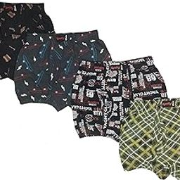 Men's Printed Trunk with 100% Combed Cotton (Pack of 4)-picture-39