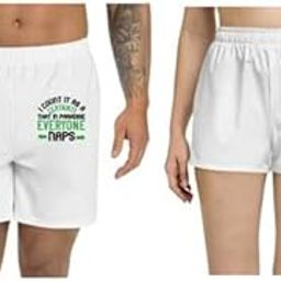 Unisex Regular fit 'Sleeping | I Count it as a Certainty That in Paradise, Everyone naps' Polyester Shorts [Size S/28In to XL/40In]-picture-6