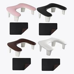 LOSA Nail Pillow Manicure Pillow Multiuse U Modeling Portable Soft Manicure Armrest Pink-image-60