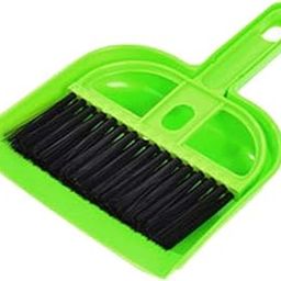 Mini Dustpan Supdi with Brush Broom Set, Green | Light Weight | Easy to Hang | Pack of 1-image-87