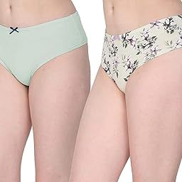 Women Ladies Girls Pure Cotton Antibacterial Lingerie Tanga Thong Panty Combo Pack of 2 for Everyday Office/Outgoing Outfits/Yoga Pants for Gym & Excersice-picture-39