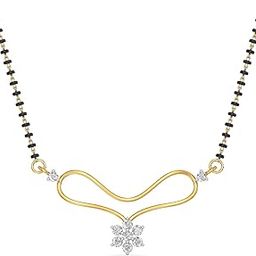 18k (750) Yellow Gold and Diamond Mangalsutra for Women-image-67