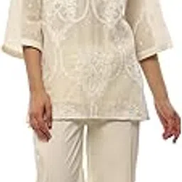 biba Women Polyester Printed Straight Kurta Suit Set-picture-40