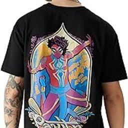 Official Spider-Man: Pavitr Prabhakar Men Oversized T-Shirts-image-1