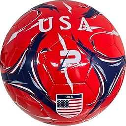 PLAYPRO Country Training Soccer Ball - Elite Edition - for All Ages - Size 2, 3, 4 and 5 (USA - RED, 4)-image-24